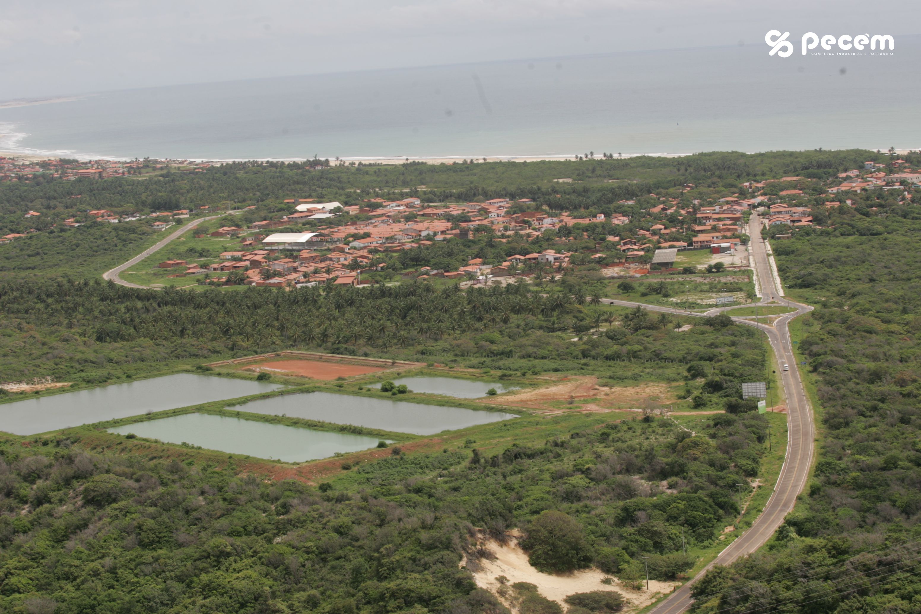 2005 – Vista aérea da vila do Pecém