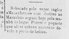Recorte de texto de jornal