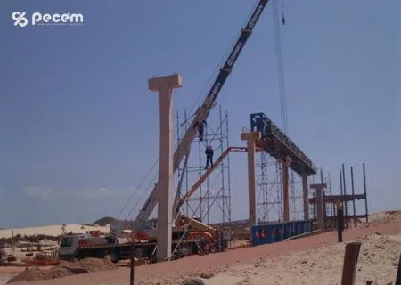 2010 (Setembro) - Obras da 1ª esteira de transporte de carvão