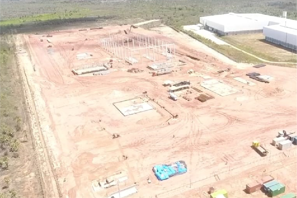 2023 - Canteiro de obras da nova fábrica Eternit