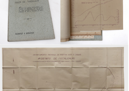 Documentos do Departamento Nacional de Portos, Rios e Canais do ano de 1944 referente a estudos e estrutura do Mucuripe.