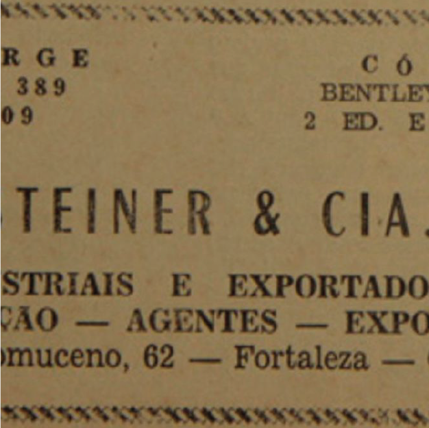 1953 - Propaganda da Sociedade Exportadora que adquiria itens para exportação - Almanaque do Ceará