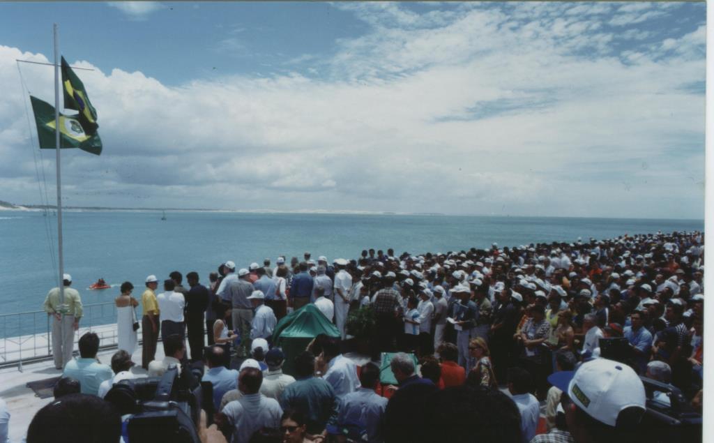 2002 - Cerimônia inauguração do Terminal Portuário do Pecém - Foto de Marcos Studart